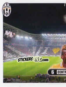 Sticker Pogba, centrocampista - Juventus 2013-2014 n. 232 - Footprint