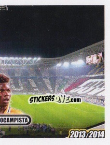 Sticker Pogba, centrocampista - Juventus 2013-2014 n. 233 - Footprint