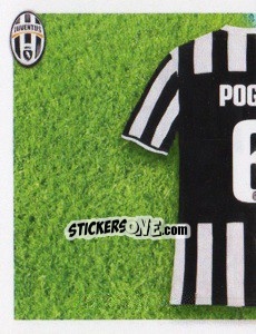 Sticker Pogba maglia 6 - Juventus 2013-2014 n. 234 - Footprint