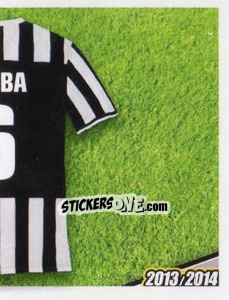 Sticker Pogba maglia 6 - Juventus 2013-2014 n. 235 - Footprint