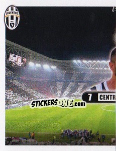 Sticker Pepe, centrocampista - Juventus 2013-2014 - Footprint