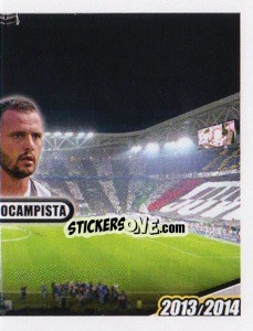 Sticker Pepe, centrocampista - Juventus 2013-2014 - Footprint