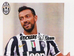 Sticker Fabio Quagliarella - Juventus 2013-2014 n. 368 - Footprint