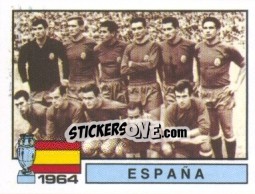 Sticker 1964 Espana - UEFA Euro France 1984 n. 4 - Panini