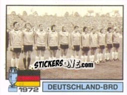 Sticker 1972 Deutschland-BRD - UEFA Euro France 1984 - Panini