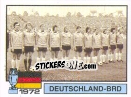 Sticker 1972 Deutschland-BRD - UEFA Euro France 1984 n. 6 - Panini