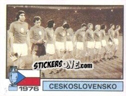 Sticker 1976 Ceskoslovensko - UEFA Euro France 1984 - Panini