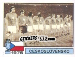Sticker 1976 Ceskoslovensko - UEFA Euro France 1984 n. 7 - Panini