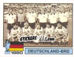 Sticker 1980 Deutschland-BRD - UEFA Euro France 1984 n. 8 - Panini