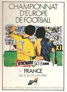 Cromo Posters - Euro 84 - UEFA Euro France 1984 - Panini
