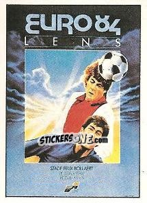 Figurina Posters - Lens - UEFA Euro France 1984 - Panini