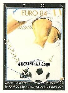 Sticker Posters - Lyon - UEFA Euro France 1984 - Panini