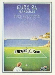 Sticker Posters - Marseille - UEFA Euro France 1984 n. 12 - Panini