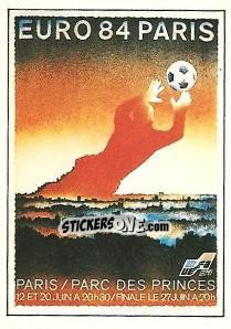 Figurina Posters - Paris - UEFA Euro France 1984 - Panini