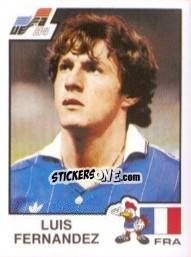 Figurina Luis Fernandez - UEFA Euro France 1984 n. 44 - Panini