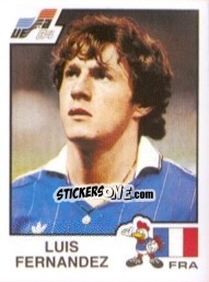 Sticker Luis Fernandez - UEFA Euro France 1984 - Panini