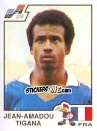 Sticker Jean-Amadaou Tigana - UEFA Euro France 1984 n. 45 - Panini