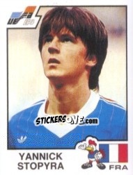 Sticker Yannick Stopyra - UEFA Euro France 1984 n. 54 - Panini