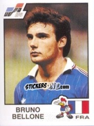 Sticker Bruno Bellone - UEFA Euro France 1984 n. 55 - Panini
