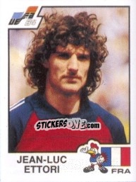 Cromo Jean-Luc Ettori - UEFA Euro France 1984 - Panini