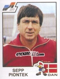 Sticker Sepp Piontek - UEFA Euro France 1984 - Panini