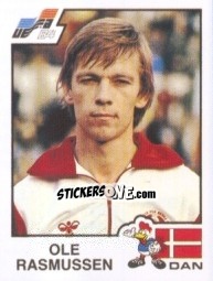 Cromo Ole Rasmussen - UEFA Euro France 1984 n. 64 - Panini