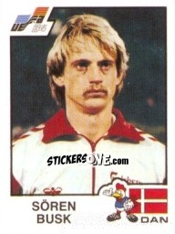 Sticker Soren Busk - UEFA Euro France 1984 - Panini
