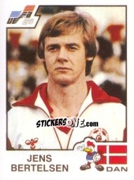 Sticker Jens Bertelsen - UEFA Euro France 1984 n. 70 - Panini