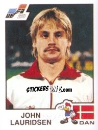 Sticker John Lauridsen - UEFA Euro France 1984 n. 71 - Panini