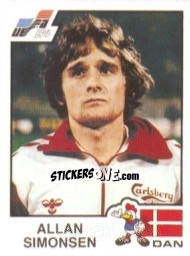 Sticker Allan Simonsen - UEFA Euro France 1984 - Panini