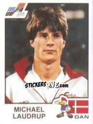 Sticker Michael Laudrup - UEFA Euro France 1984 - Panini