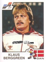 Cromo Klaus Berggreen - UEFA Euro France 1984 - Panini