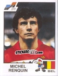 Figurina Michel Renquin - UEFA Euro France 1984 n. 90 - Panini