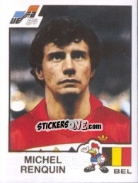 Cromo Michel Renquin - UEFA Euro France 1984 - Panini