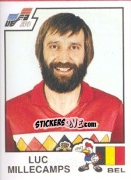 Sticker Luc Millecamps - UEFA Euro France 1984 n. 91 - Panini