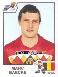 Sticker Marc Baecke - UEFA Euro France 1984 n. 94 - Panini