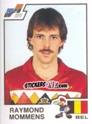 Sticker Raymond Mommens - UEFA Euro France 1984 - Panini