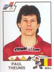 Figurina Paul Theunis - UEFA Euro France 1984 - Panini