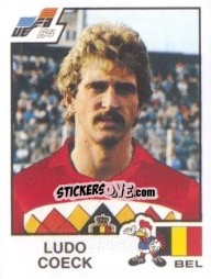 Sticker Ludo Coeck - UEFA Euro France 1984 n. 98 - Panini