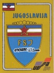 Sticker Emblem - UEFA Euro France 1984 - Panini