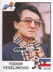 Sticker Todor Veselinovic - UEFA Euro France 1984 - Panini