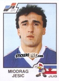 Sticker Miodrag Jesic - UEFA Euro France 1984 - Panini