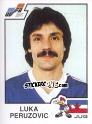 Sticker Luka Peruzovic - UEFA Euro France 1984 - Panini
