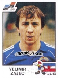 Sticker Velimir Zajec - UEFA Euro France 1984 - Panini