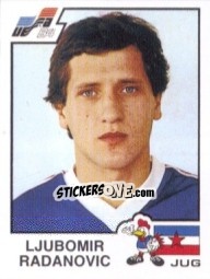 Cromo Ljubomir Radanovic - UEFA Euro France 1984 - Panini