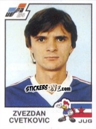 Sticker Zvezdan Cvetkovic - UEFA Euro France 1984 n. 119 - Panini