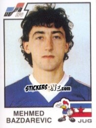 Sticker Mehmed Bazdarevic - UEFA Euro France 1984 - Panini