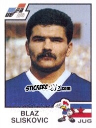 Sticker Blaz Sliskovic - UEFA Euro France 1984 - Panini