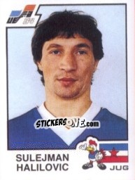 Sticker Sulejman Halilovic - UEFA Euro France 1984 n. 129 - Panini