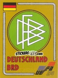 Sticker Emblem - UEFA Euro France 1984 n. 136 - Panini